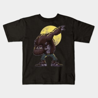 Dabbing Werewolf Kids T-Shirt